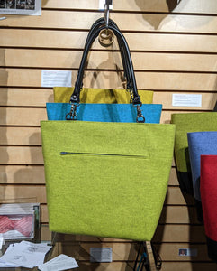 Katherine MacColl: Bright Green Barleycorn Handbag