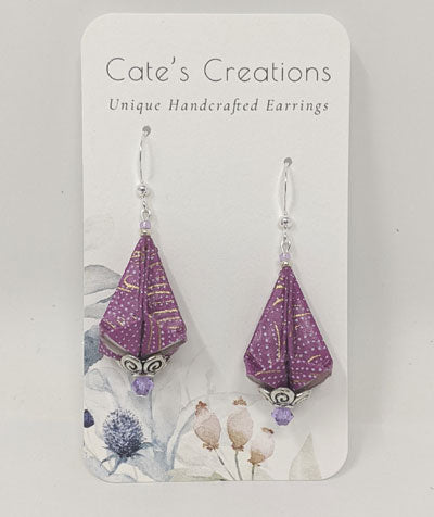 Caitlin Keyes: Washi Origami Earrings