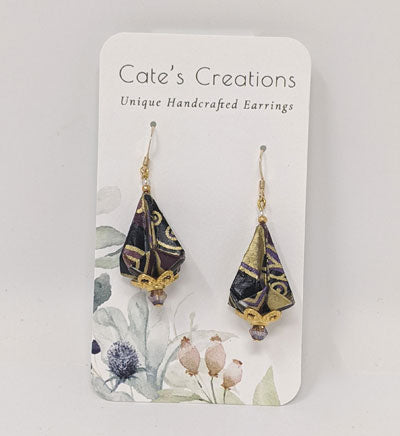 Caitlin Keyes: Origami Washi Earrings