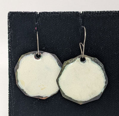 Jacqueline DeBoer Salem: Ivory Round Earrings