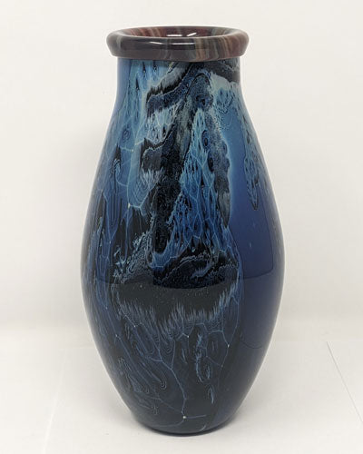 Josh Simpson Contemporary Glass: Blue New Mexico Vase