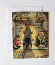 Load image into Gallery viewer, Astrid Sheckels: Story Time With Hector Fox Card