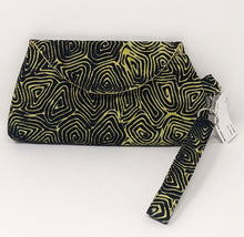 Load image into Gallery viewer, Barbara Escott: Wristlet, Black and Yellow Spiral