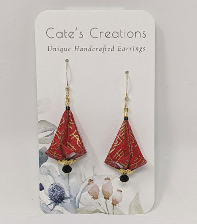 Caitlin Keyes: Origami Washi Earrings