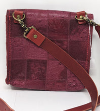 Load image into Gallery viewer, Cowbell Leather Co: Red Quilted Ostrich Bag