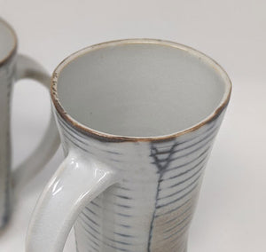 Daniel Bellow: Tall Mug- Grey Stripes