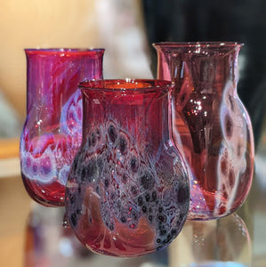 Josh Simpson Contemporary Glass: Ruby Red New Mexico Tumbler