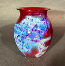 Load image into Gallery viewer, Josh Simpson Contemporary Glass: Ruby New Mexico Vase