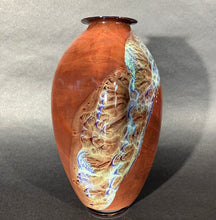 Load image into Gallery viewer, Josh Simpson Contemporary Glass: Red New Mexico Vase