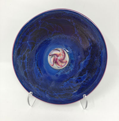 Josh Simpson Contemporary Glass: Small Saturn Sculpture