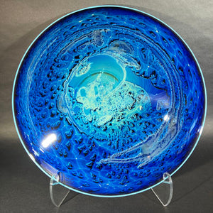 Josh Simpson Contemporary Glass: Blue New Mexico Spacetime Platter