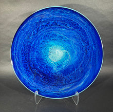 Load image into Gallery viewer, Josh Simpson Contemporary Glass: Blue New Mexico Spacetime Platter