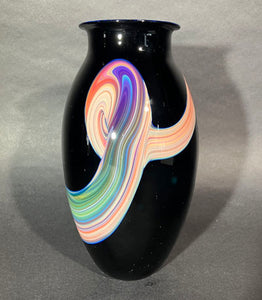 Josh Simpson Contemporary Glass: Corona Swirl Vase