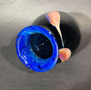 Josh Simpson Contemporary Glass: Corona Swirl Vase