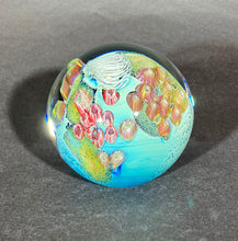 Load image into Gallery viewer, Josh Simpson Contemporary Glass: 3.5&quot; Blue New Mexico Megaplanet