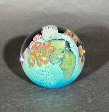 Load image into Gallery viewer, Josh Simpson Contemporary Glass: 3.5&quot; Blue New Mexico Megaplanet