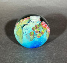 Load image into Gallery viewer, Josh Simpson Contemporary Glass: 3.5&quot; Blue New Mexico Megaplanet