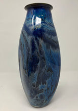 Load image into Gallery viewer, Josh Simpson Contemporary Glass: Blue New Mexico Vase