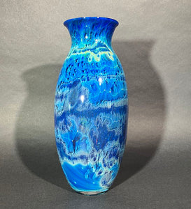 Josh Simpson Contemporary Glass: Blue New Mexico/ Corona Vase