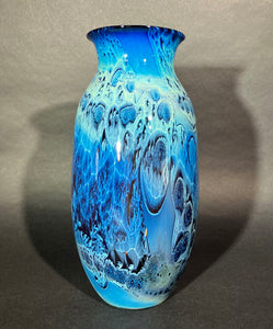 Josh Simpson Contemporary Glass: Blue New Mexico Vase