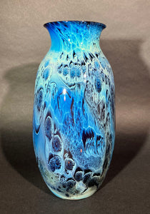 Josh Simpson Contemporary Glass: Blue New Mexico Vase