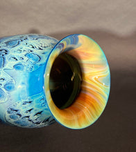 Load image into Gallery viewer, Josh Simpson Contemporary Glass: Blue New Mexico Vase