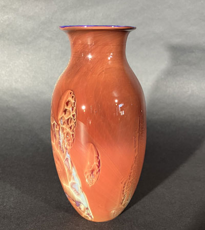 Josh Simpson Contemporary Glass: Red New Mexico Vase Vintage and Unusual