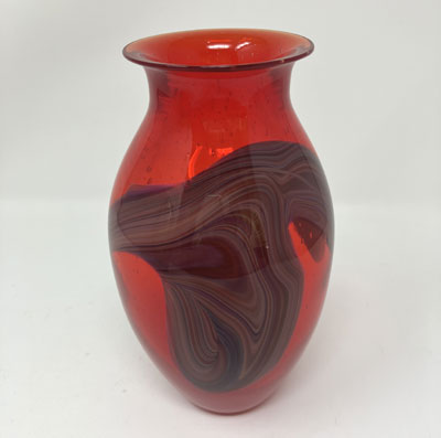 Josh Simpson Contemporary Glass: Corona Swirl Vase Vintage and Unusual