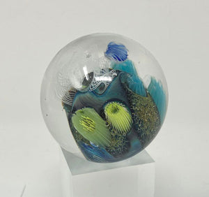 Josh Simpson Contemporary Glass: 1.75" Blue New Mexico Planet