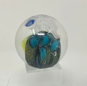 Josh Simpson Contemporary Glass: 1.75" Blue New Mexico Planet