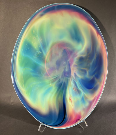 Josh Simpson Contemporary Glass: Oval Corona Platter