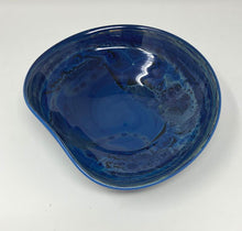 Load image into Gallery viewer, Josh Simpson Contemporary Glass: Blue New Mexico Eccentric Bowl