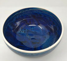 Load image into Gallery viewer, Josh Simpson Contemporary Glass: Blue New Mexico Bowl