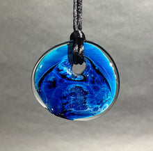 Load image into Gallery viewer, Josh Simpson Contemporary Glass: Pendant, Blue New Mexico