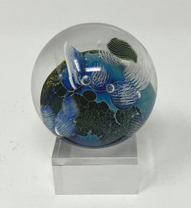 Josh Simpson Contemporary Glass: 1.75" Inhabited Planet