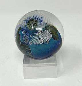 Josh Simpson Contemporary Glass: 1.75" Inhabited Planet