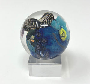 Josh Simpson Contemporary Glass: 1.75" Inhabited Planet