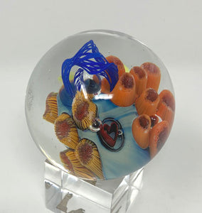 Josh Simpson Contemporary Glass: 2.25" Heart Otherworld