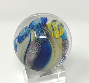 Josh Simpson Contemporary Glass: 1.75" Heart Planet