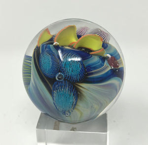 Josh Simpson Contemporary Glass: 1.75" Heart Planet