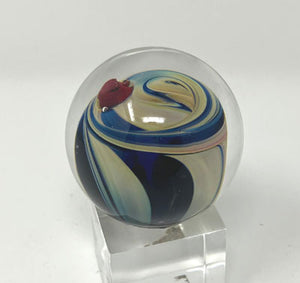 Josh Simpson Contemporary Glass: 1.75" Heart Planet