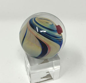 Josh Simpson Contemporary Glass: 1.75" Heart Planet