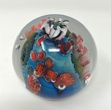 Load image into Gallery viewer, Josh Simpson Contemporary Glass: 3&quot; Heart Inhabited Planet