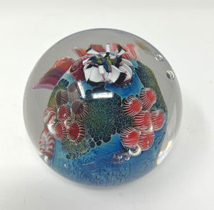 Josh Simpson Contemporary Glass: 3" Heart Inhabited Planet