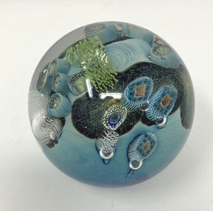 Josh Simpson Contemporary Glass: 3" Heart Inhabited Planet