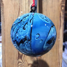 Load image into Gallery viewer, Josh Simpson Contemporary Glass: Blue New Mexico Ornament