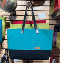 Load image into Gallery viewer, Katherine MacColl: Teal Ticking Large Tote