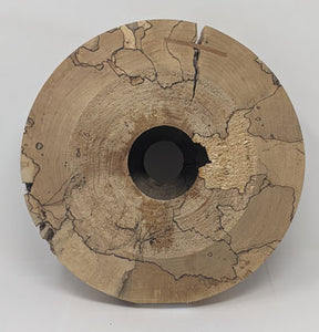 Lou Wallach: Spalted Maple Wheel With Cherry Splines