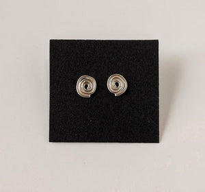 Rachel Gunnard: Whorl Sterling Silver Earrings