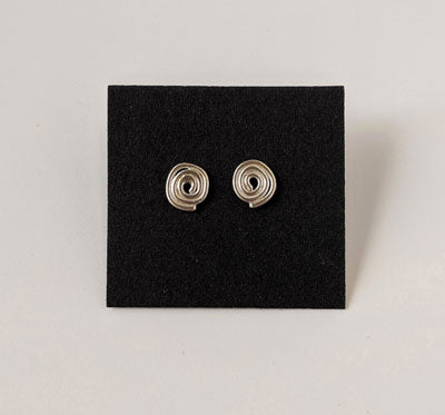 Rachel Gunnard: Whorl Sterling Silver Earrings